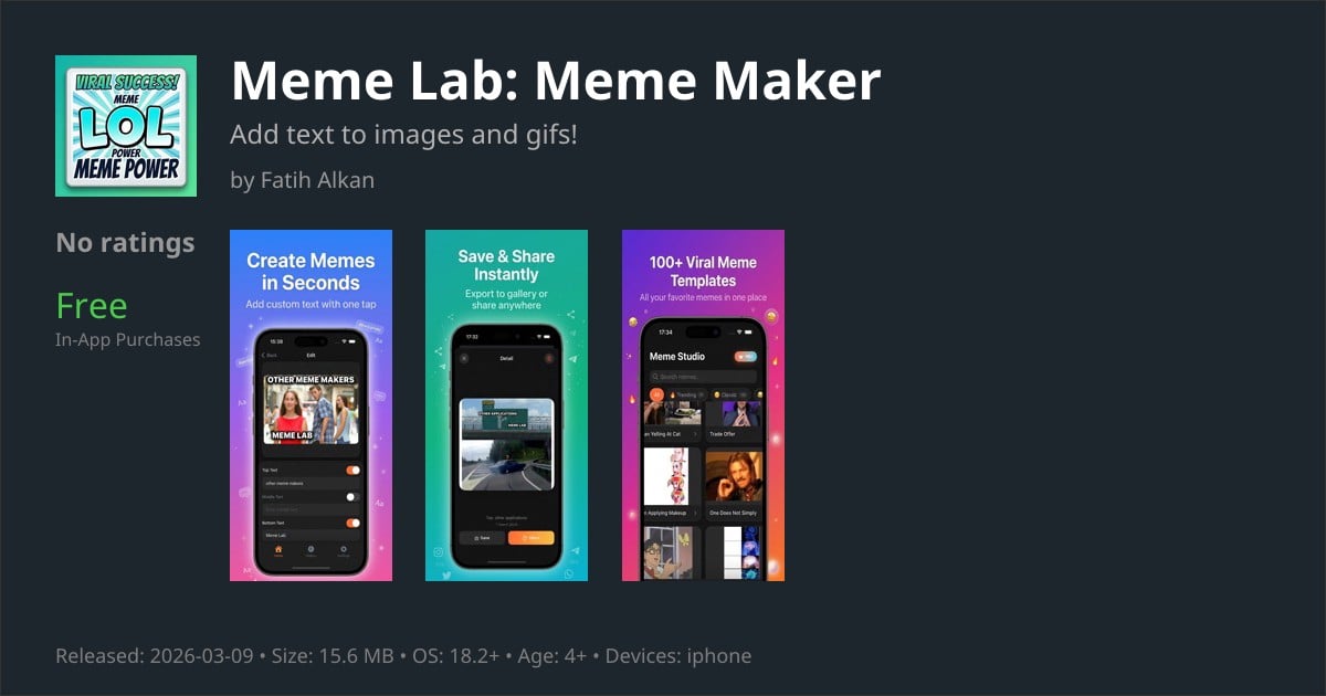Meme Lab App Reviews – Features, Alternatives & User Ratings