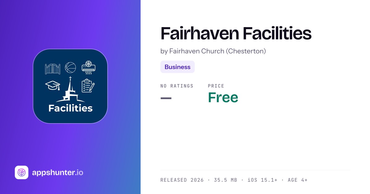 Fairhaven Facilities app for iOS — Download