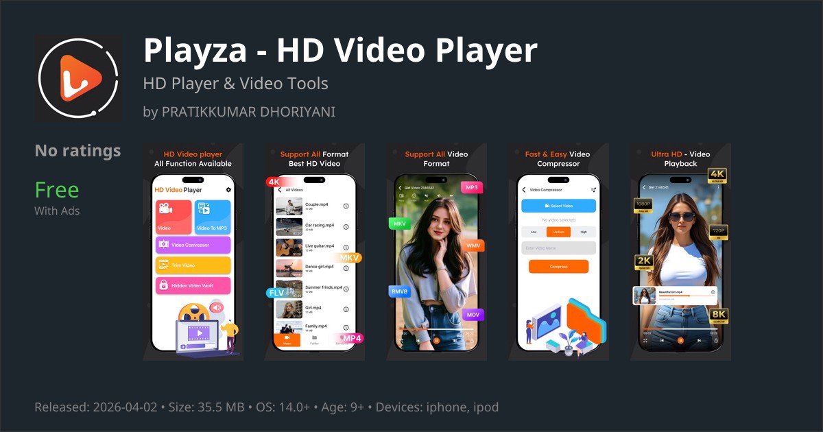 Playza app for iPhone — Download