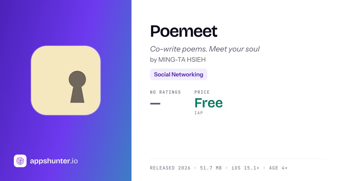 Poem Notes App Poemeet app for iPhone — Download