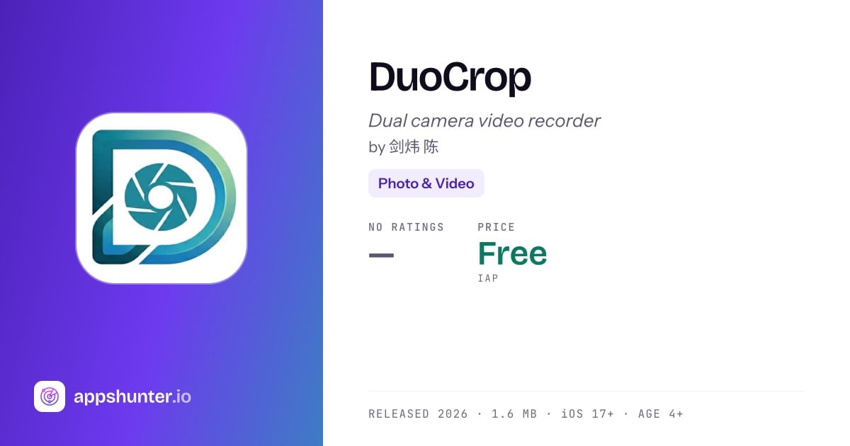 DuoCrop app for iPhone — Download
