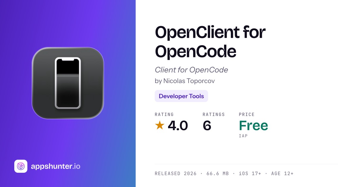 OpenClient for OpenCode app for iPhone — Download