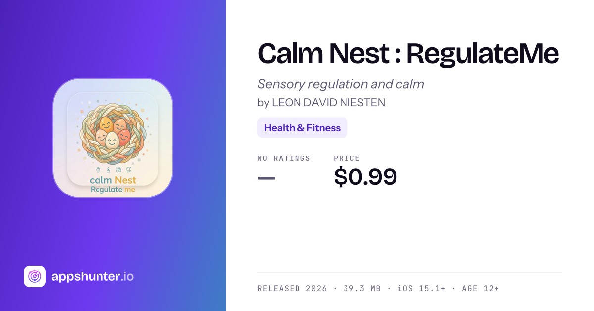 Portable Program's Icon Calm Nest app for iPhone — Download