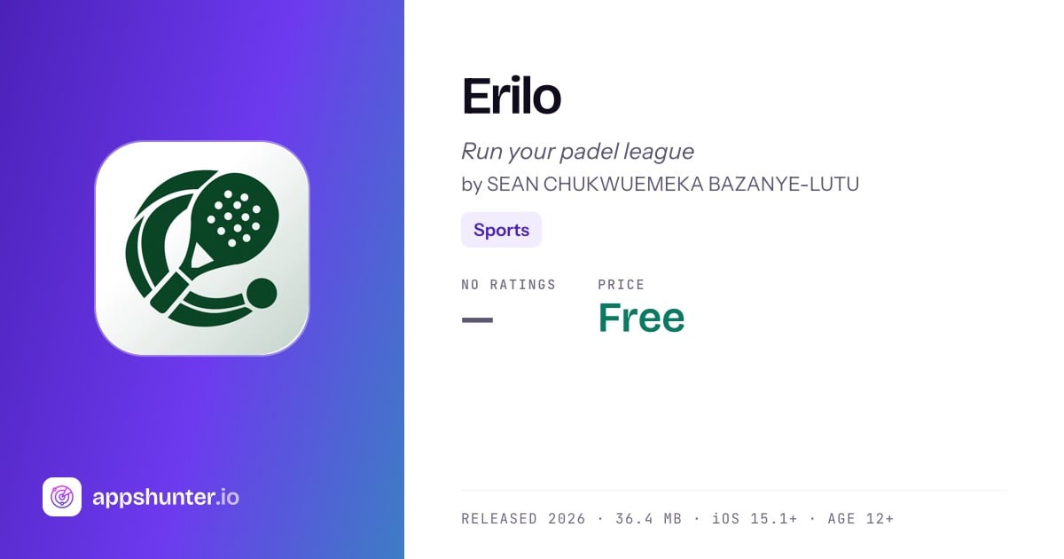 Erilo app for iPhone — Download
