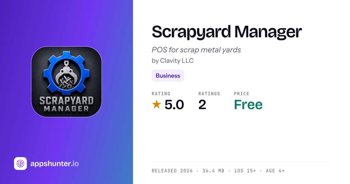 Scrapyard Manager app for iPhone — Download