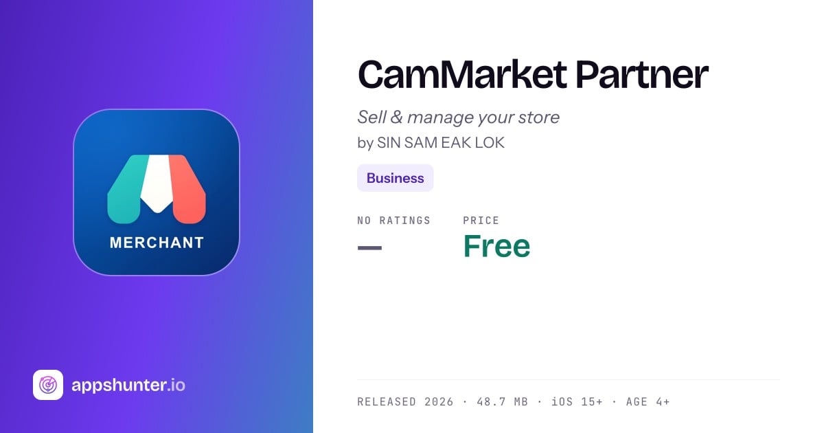 CamMarket Partner app for iPhone — Download