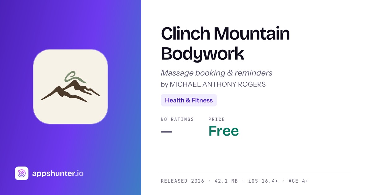 Clinch Mountain Bodywork app for iOS — Download