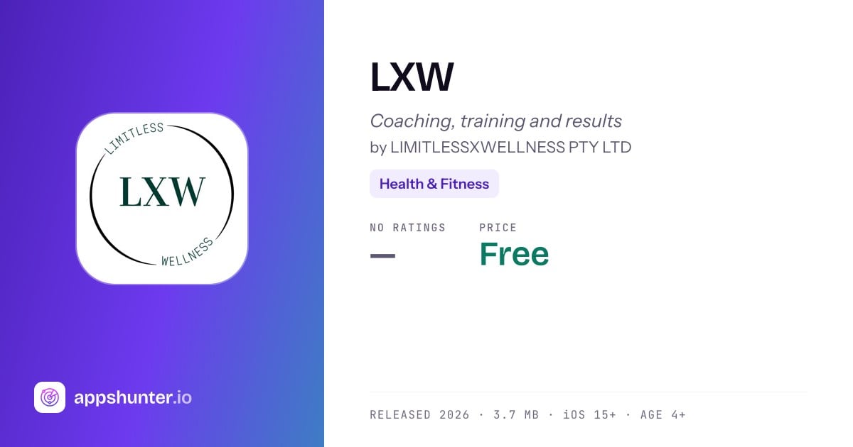 LXW app for iPhone — Download