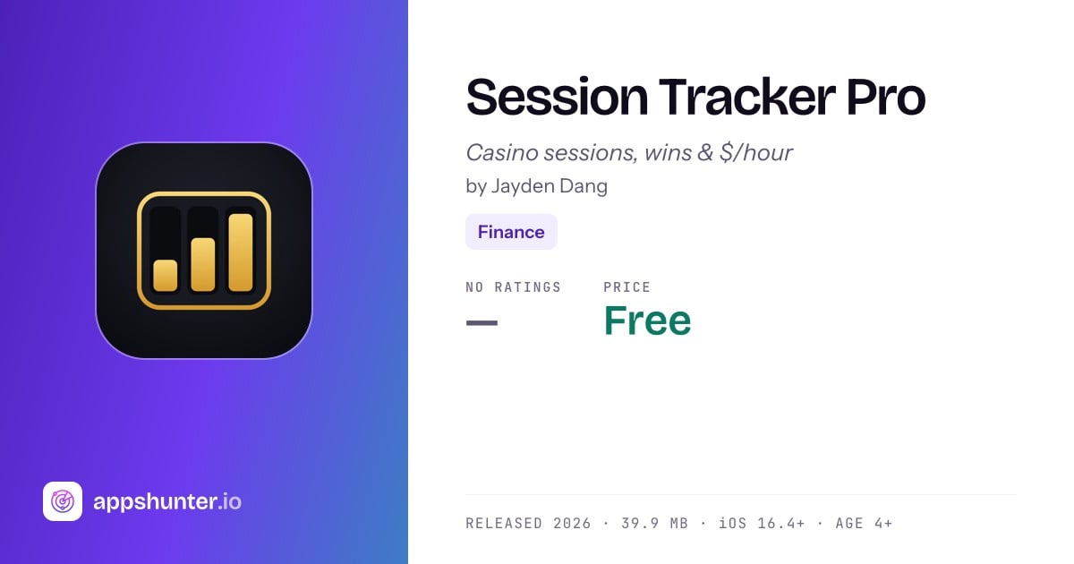 Session Tracker Pro app for iPhone — Download