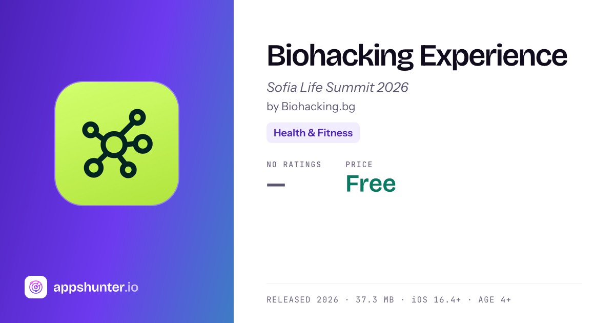 Biohacking Experience app for iPhone — Download