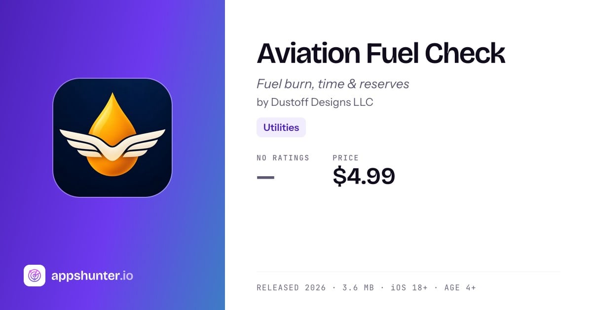 Aviation Fuel Check app for iPhone — Download