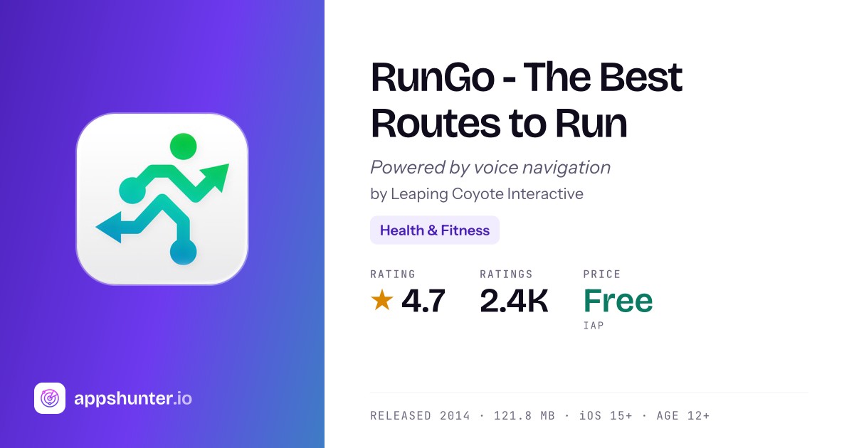 Inacio Rungo RunGo app for iPhone — Download