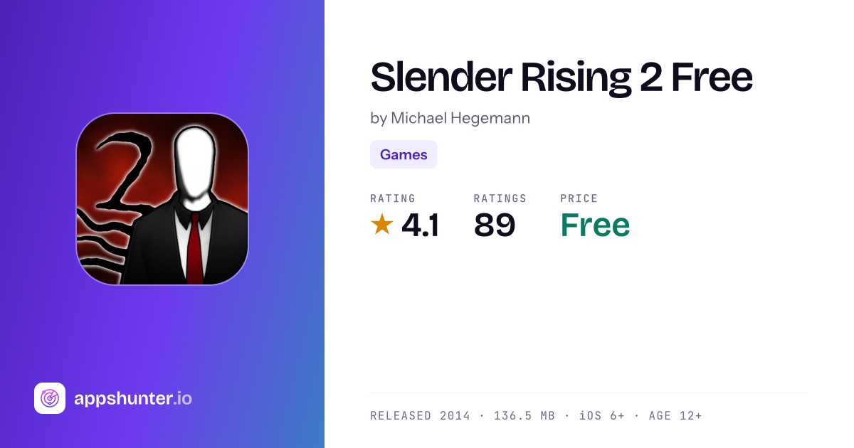Slender Rising Protagonist Slender Rising 2 Free game for iPhone — Download