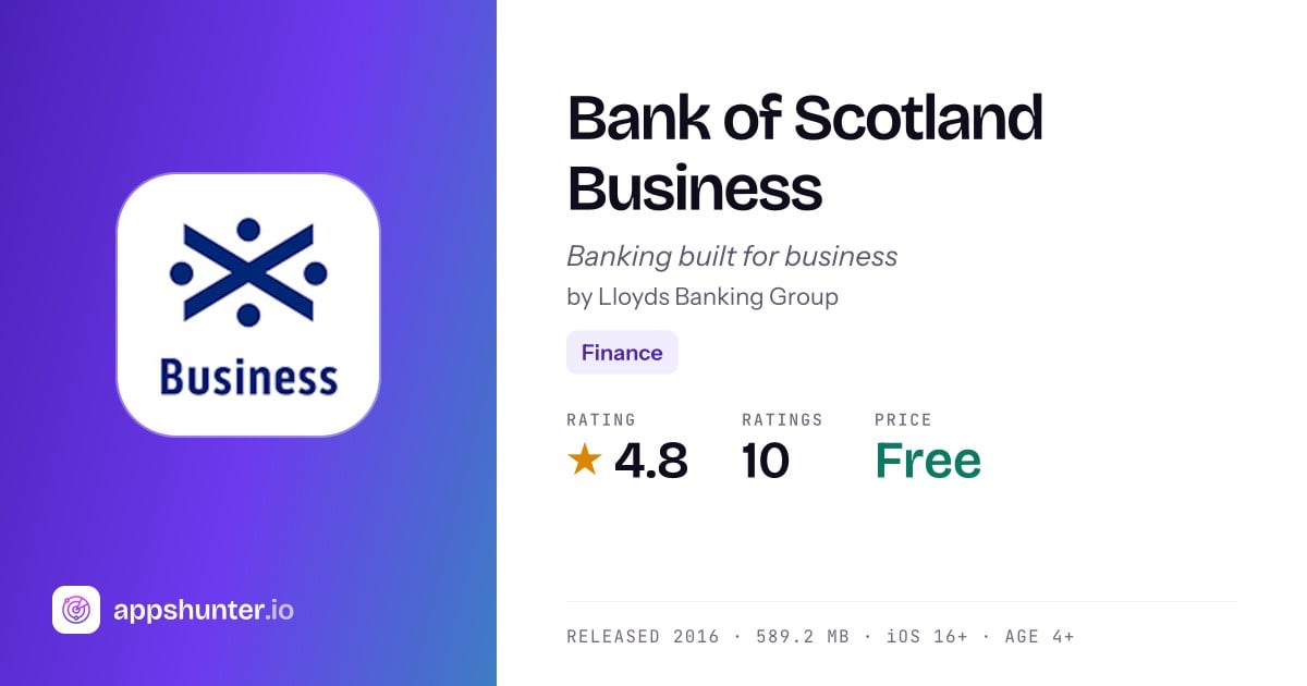 Bank of Scotland Business app for iPhone — Download