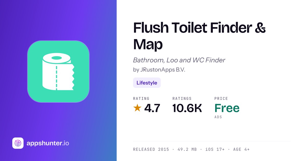 Flush Toilet Finder - Public Restroom Map