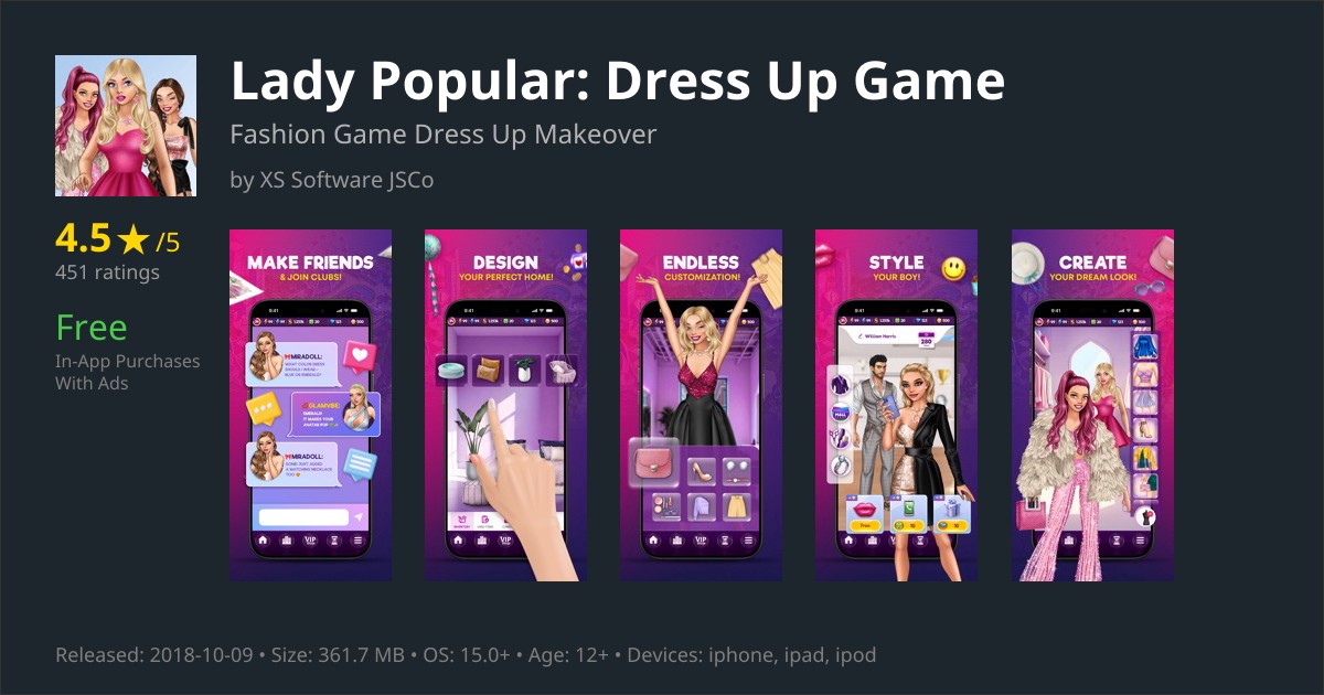 Lady Popular Game Reviews Features, Pricing & User Ratings