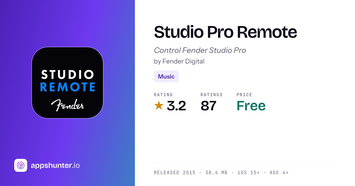 Studio One Remoteapp Studio Pro Remote app for iPad — Download